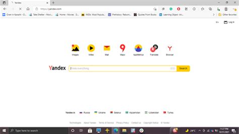 myeape|Yandex — a fast Internet search.